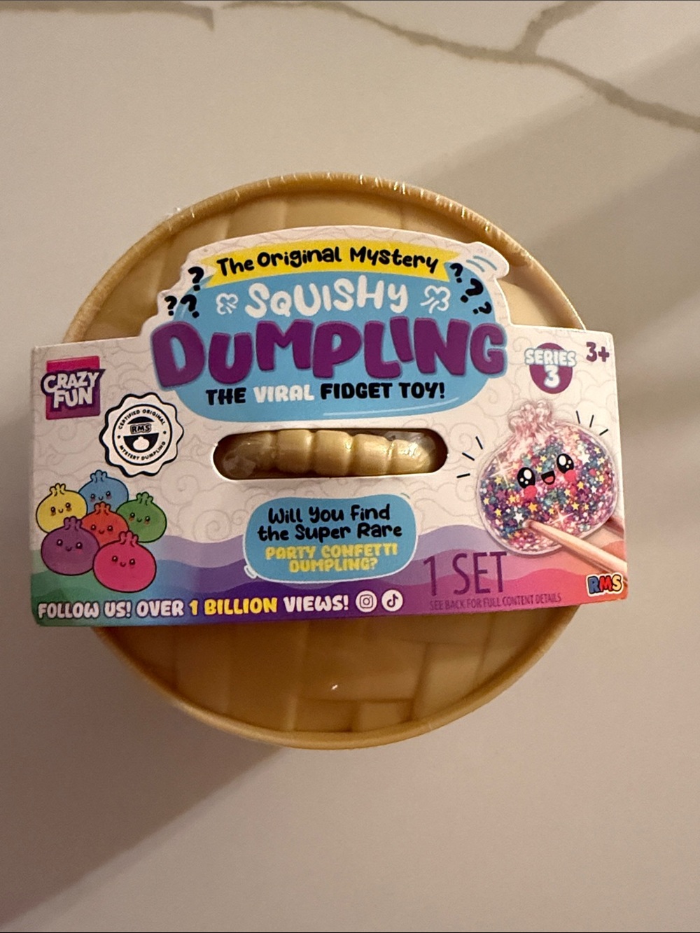 Squishy Dumpling Toy - Confetti Series 3